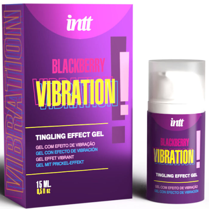 Intt Releases - Gel Vibrador Líquido Sabor Mora 15 Ml