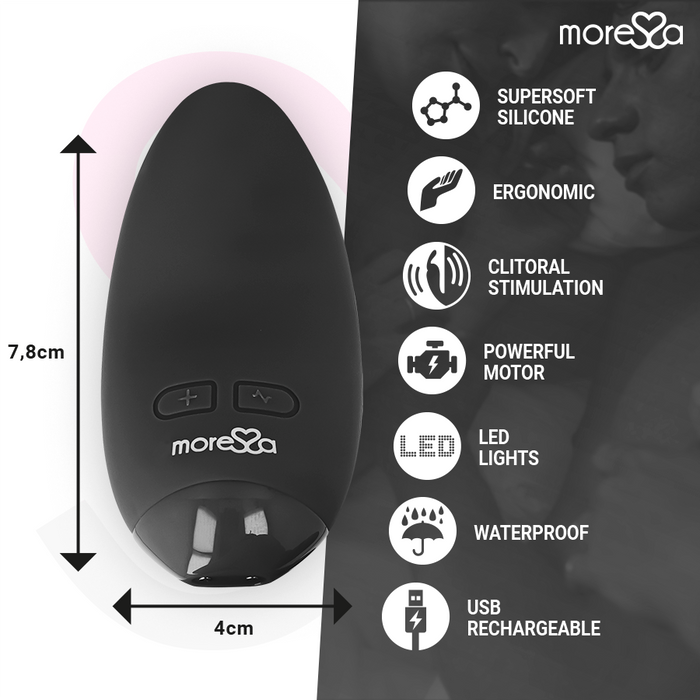 Moressa - Blossom Masajeador Personal Negro