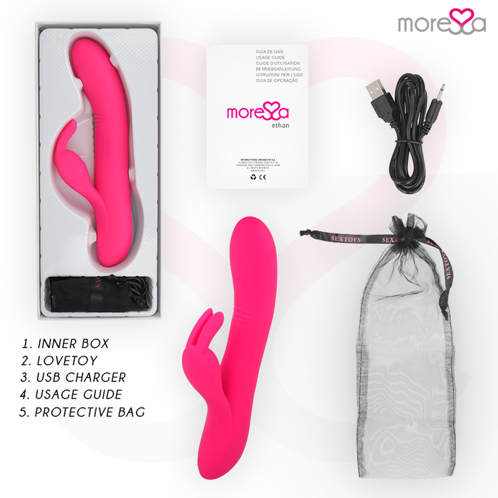 Moressa - Ethan Efecto Wave Mas Potente Vibración Premium Silicone Recargable