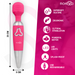 Moressa - Odilon Wand Potente Motor Mas Dos Cabezales Premium Silicone Recargable