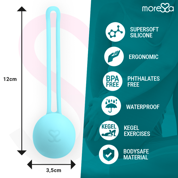 Moressa - Osian One Entrenamiento Suelo Pelvico 51gr Premium Silicona Turquesa