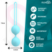 Moressa - Osian Two Entrenamiento Suelo Pelvico 101gr Premium Silicona Turquesa