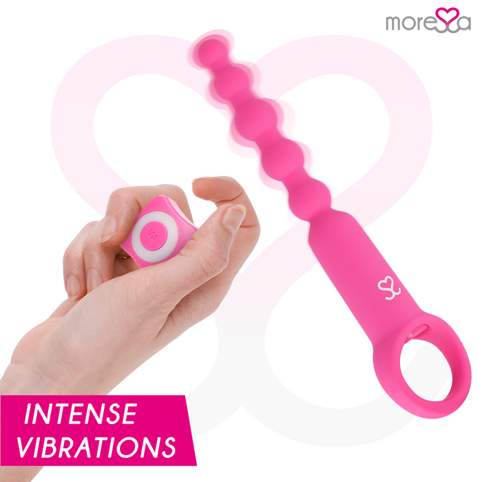Moressa - Ronie Potente Rosario Anal Control Remoto Rosa
