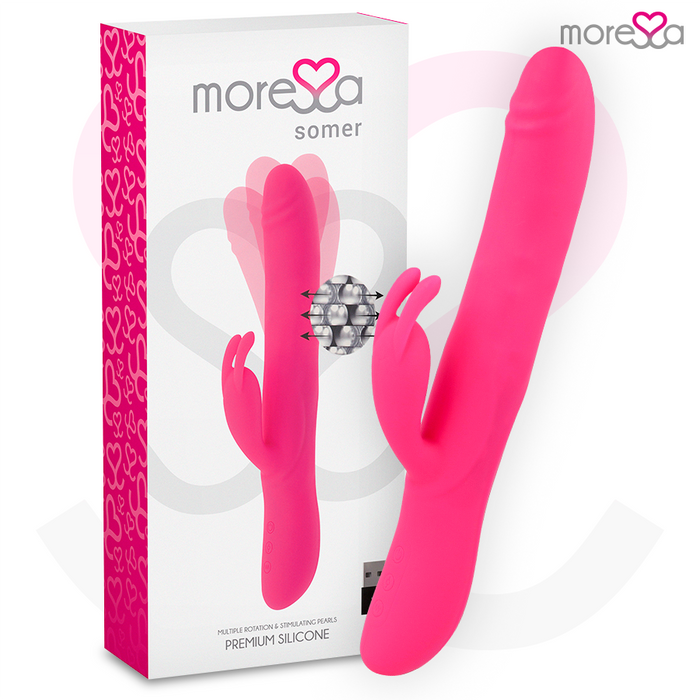 Moressa - Somer Rotador Perlado Y Potente Vibración Silicona Premium