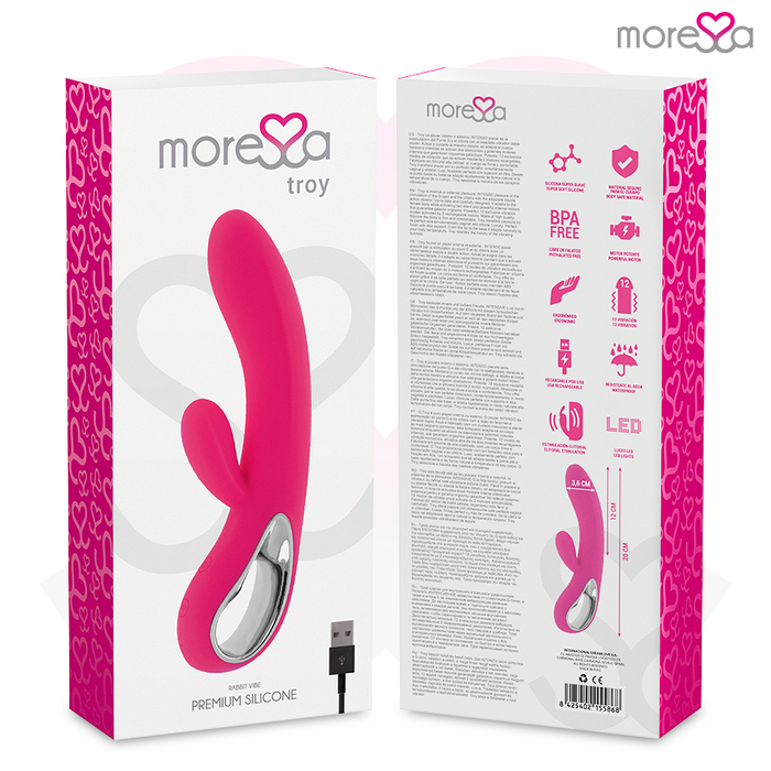 Moressa - Troy Masajeador Punto G Y Clitoris Premium Silicone Recargable