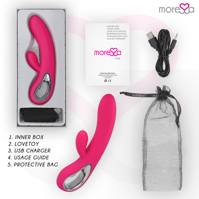 Moressa - Troy Masajeador Punto G Y Clitoris Premium Silicone Recargable