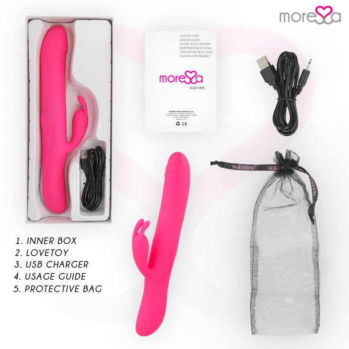 Moressa - Warren Impulsor Oscilante Y Potente Vibración Premium Silicona Recargable