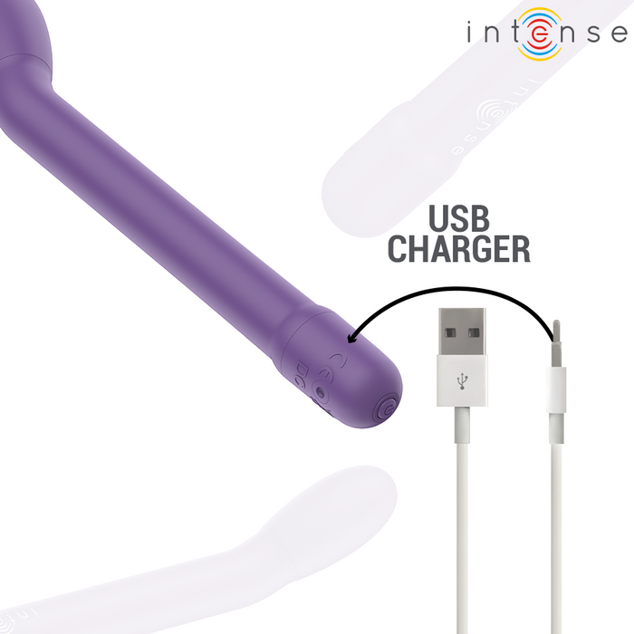 Intense - Estimulador Punto-G Morado Recargable