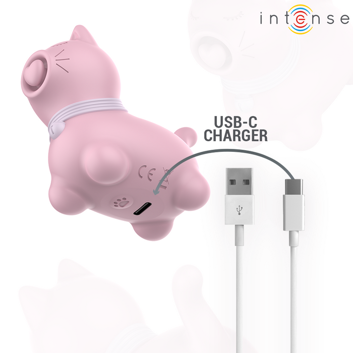 Intense - Marie Estimulador Con Lengua Efecto Pulsación Rosa