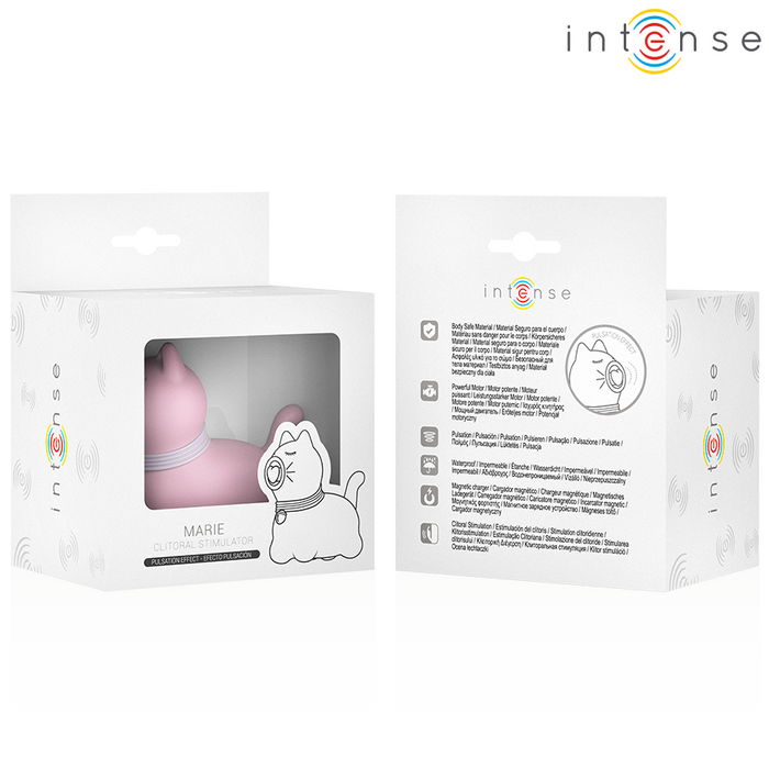 Intense - Marie Estimulador Con Lengua Efecto Pulsación Rosa