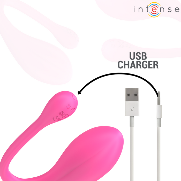 Intense - Janice Vibrador U Doble Estimulación 10 Vibraciones Rosa Control Remoto