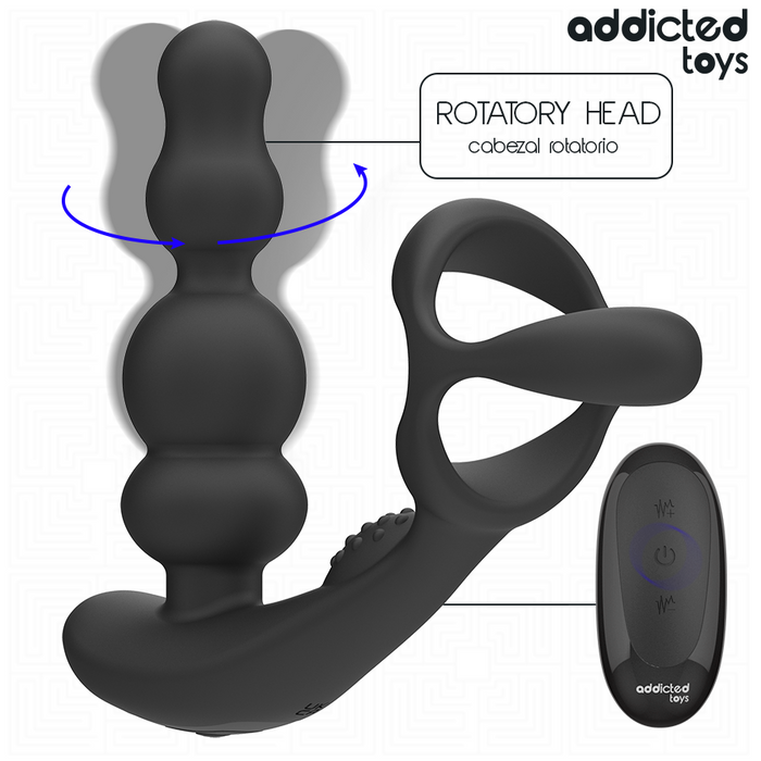 Addicted Toys - Masajeador Prostático Rotatorio Control Remoto