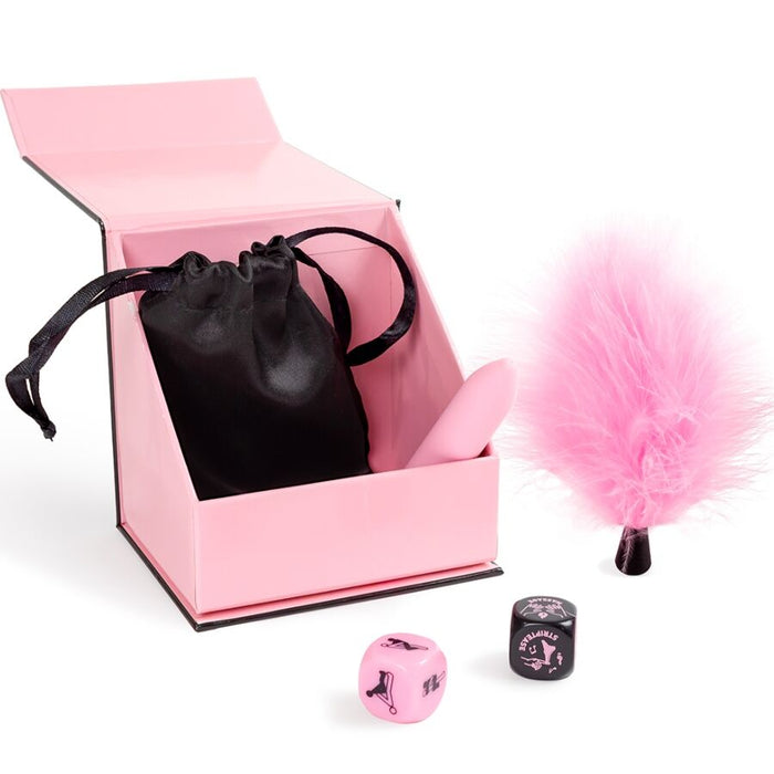 Secret Play - Caja De Placeres Para Parejas Dados + Bala Vibradora + Plumero