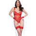 Chilirose - Cr 4881 Body Crotchless Rojo Xl