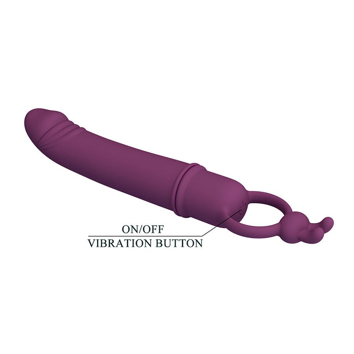 Pretty Love - Cora Vibrador Forma Pene Con Anillo De Sujeción