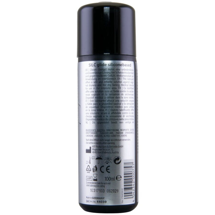 Hot - Silc Glide Lubricante Base Silicona 100 Ml