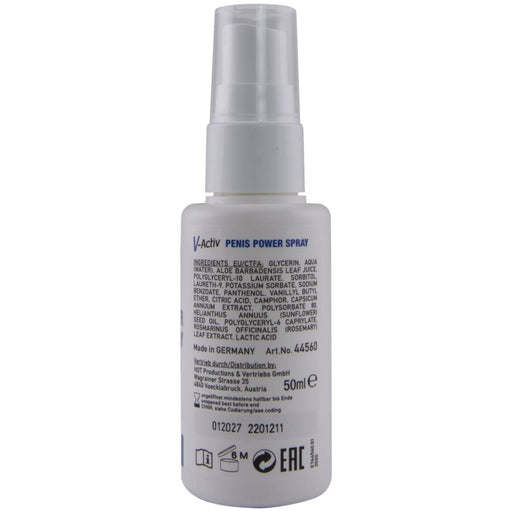 Hot - V-activ Penis Power Spray Para Hombre 50 Ml