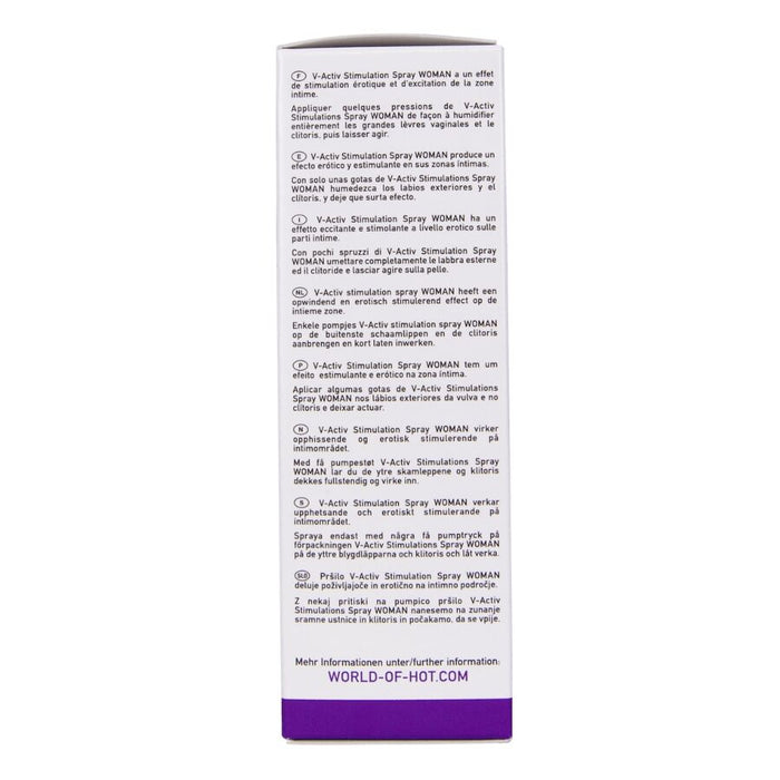 Hot - V-activ Spray Estimulante Para Mujer 50 Ml