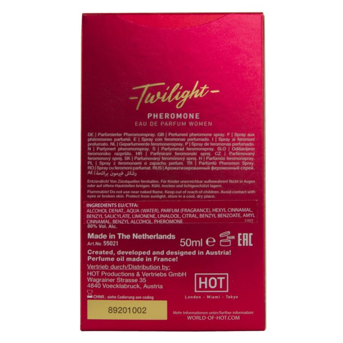 Hot - Twilight Perfume Con Feromonas Mujer 50 Ml