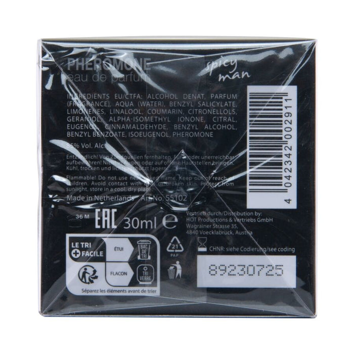 Hot - Perfume Con Feromonas Miami Spicy Hombre 30 Ml
