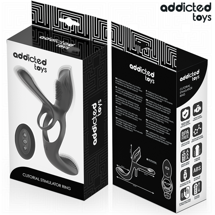 Addicted Toys - Anillo Doble Para El Pene Con Estimulador De Clítoris