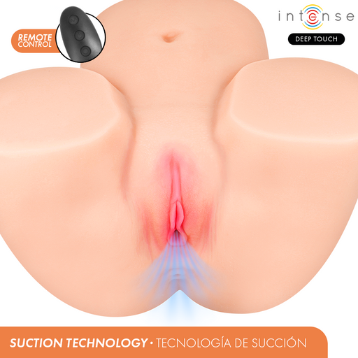Intense Deep Touch - Ginger Masturbador Vagina Con Efecto Succión, Calor, Vibración Y Voz Con Control Remoto 5.3 Kg