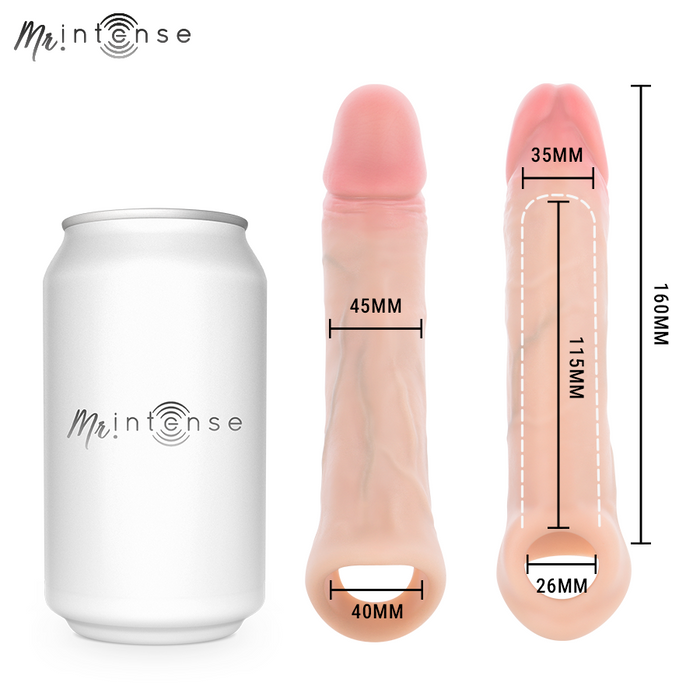 Mr Intense - Arnold L Vibrador Funda Pene Silicona Control Remoto 16 Cm -Ø- 4.5 Cm