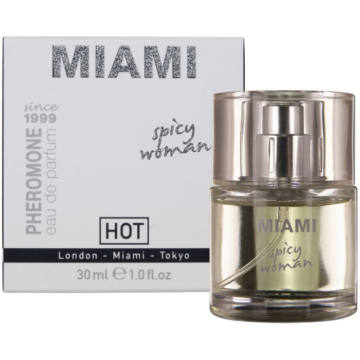 Hot - Perfume Con Feromonas Miami Spicy Mujer 30 Ml