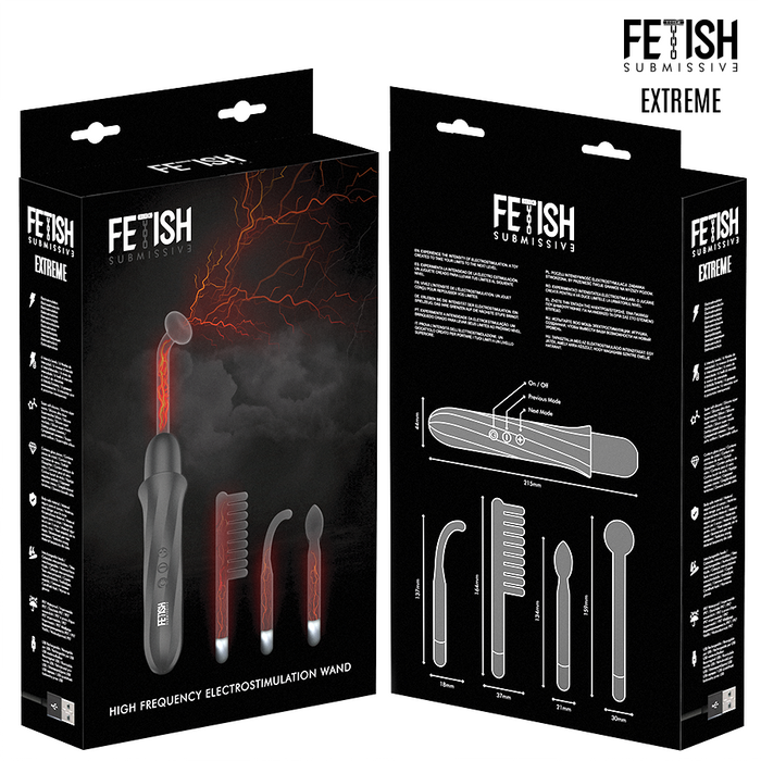 Fetish Submissive - Vibrador Wand Electroestimulación Alta Frecuencia