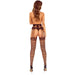 Passion - S031 Medias Rejilla Negro Talla Única
