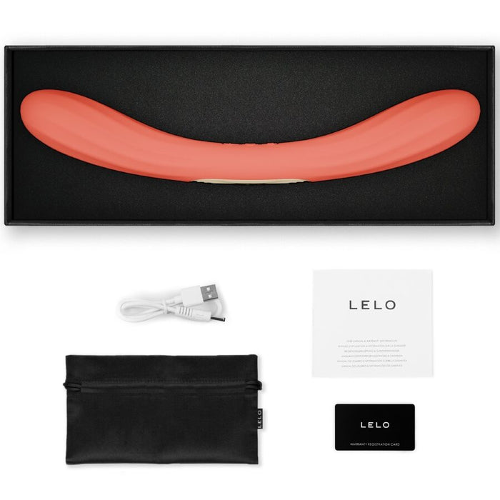 Lelo - Boomerang Vibrador De Doble Extremo Rojo Coral