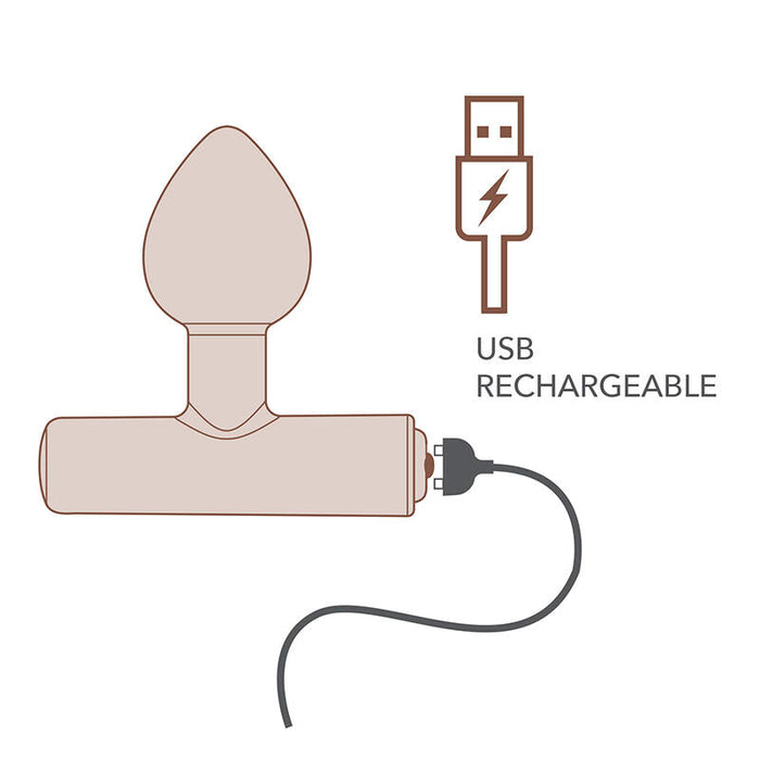 Rocks-Off - Nova Astryx Premium Plug Anal Recargable 16 Funciones Negro