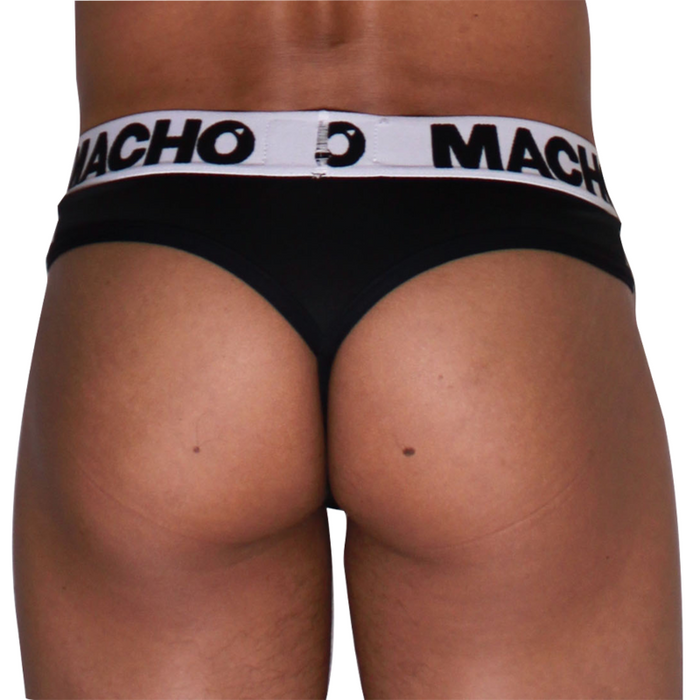 Macho - Mtg002 Tanga Negro/Negro L