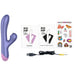 Romp - Pulse Vibrador Rabbit Dual Punto G Azul Eléctrico
