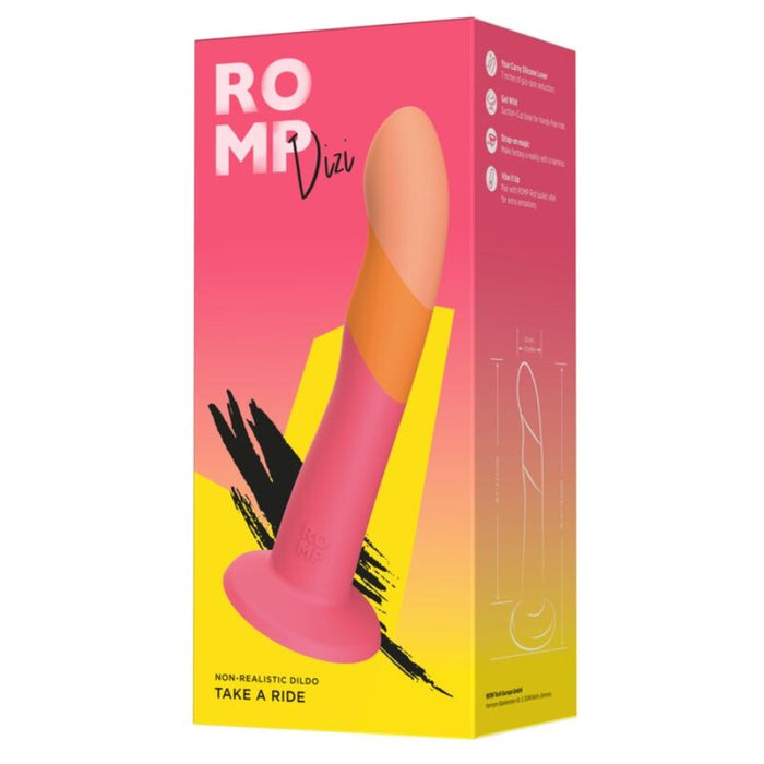 Romp - Dizi Dildo Silicona Con Ventosa Tricolor 18 Cm