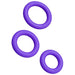 Romp - Remix Trio Set De 3 Anillos Para Pene Silicona Morado