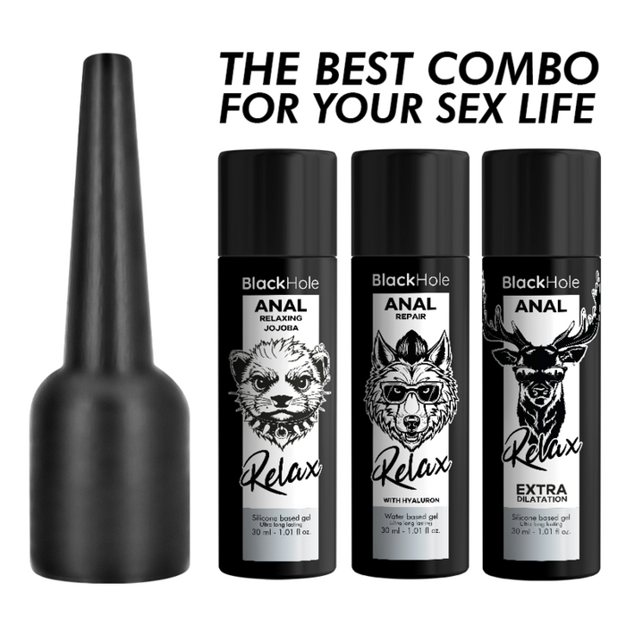 Black Hole - Aplicador De Lubricante Anal Talla S 30 Ml