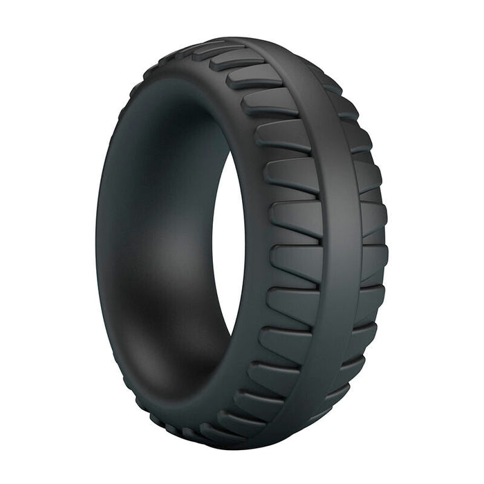 Crazy Bull - Merritt Anillo Para Pene Texturizado Silicona Negro