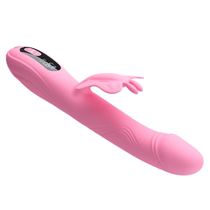 Pretty Love - Bella Vibrador Rabbit Con Estimulación Mariposa Y Led Rosa