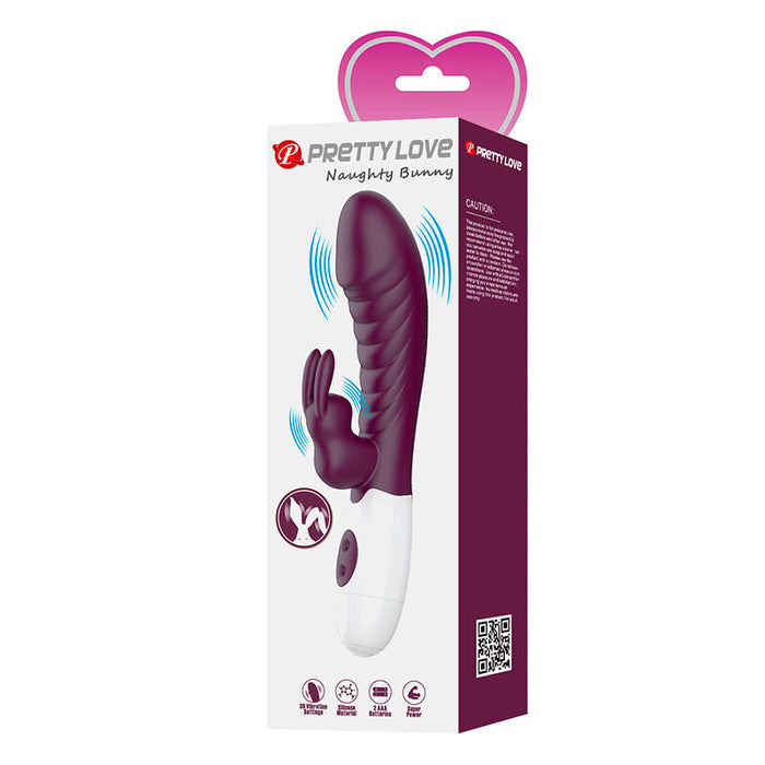 Pretty Love - Naughty Bunny Vibrador Rabbit 30 Funciones Morado