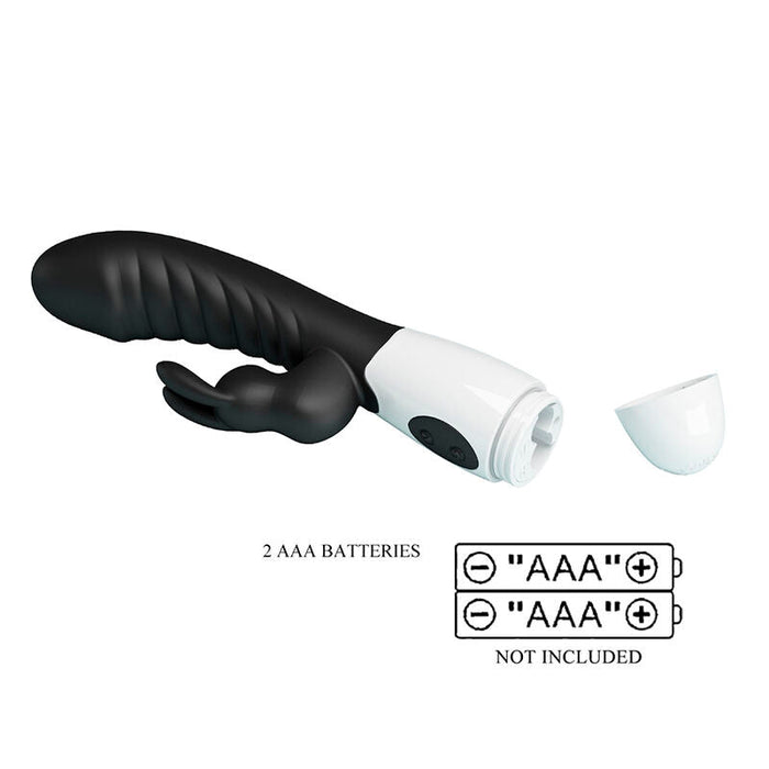 Pretty Love - Naughty Bunny Vibrador Rabbit 30 Funciones Negro