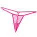 Chilirose - Cr 4856 Micro Tanga Rejilla Rosa Neón L/xl