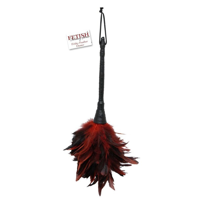 Fetish Fantasy Series - Plumero Frisky Negro Y Rojo