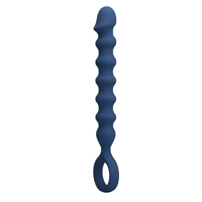 Mr Play - Bolas Anales Y Plug Anal Silicona Azul -Ø- 3,4 Cm - 28,5 Cm