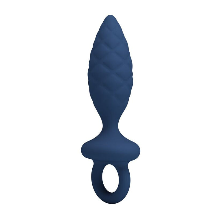 Mr Play - Plug Anal Texturizado Con Anilla Azul S