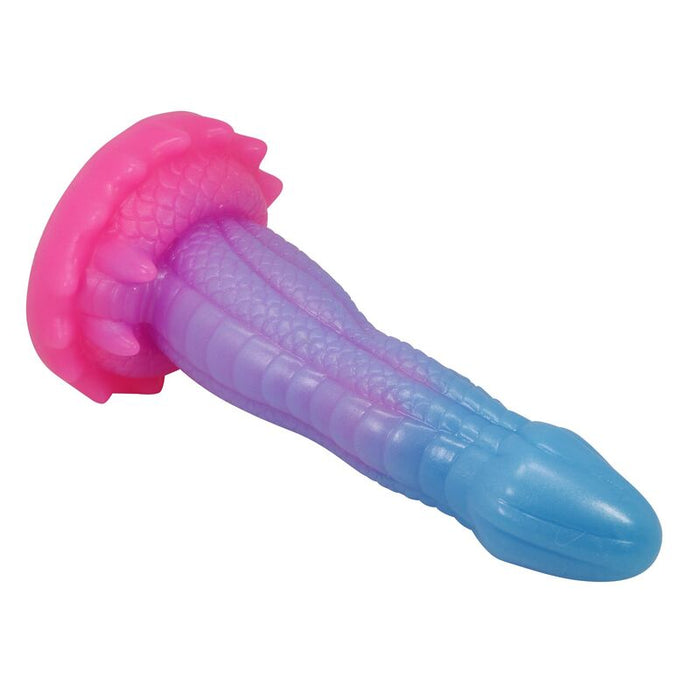 Power Monsters - Void Python Dildo Fantasía Con Ventosa 20,5 Cm Ø 5,2 Cm Azul, Lila Y Rosa