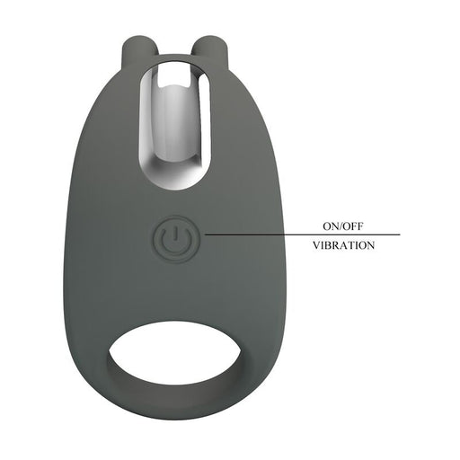 Pretty Love - Anillo Vibrador Recargable Con Estimulador De Conejo