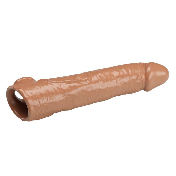 Pretty Love - Funda Extensora Para Pene Ajustable 26 Cm Ø 4 Cm Color Natural
