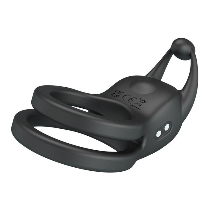 Pretty Love - Goodwin Anillo Vibrador Doble Para Pene Recargable Negro