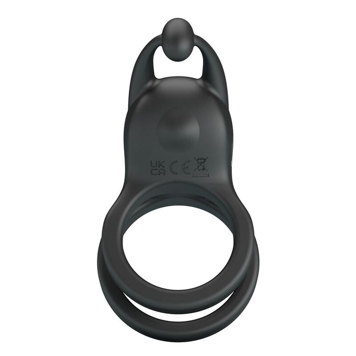 Pretty Love - Goodwin Anillo Vibrador Doble Para Pene Recargable Negro